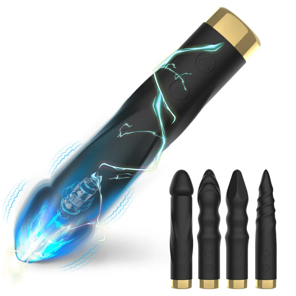 New 10 frequency strong shock silent waterproof stimulation for men and women masturbation Bullet vibrator AV Stick anal plug