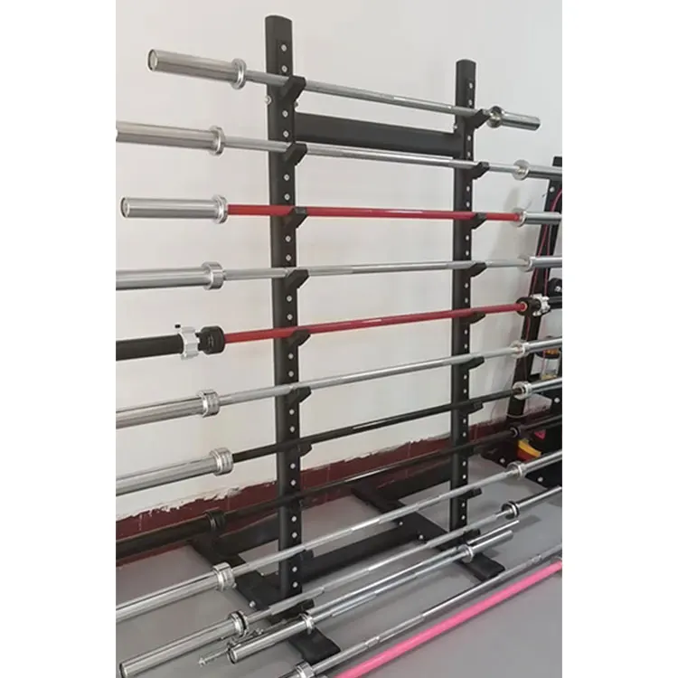 2024 High Quality Wholesale Gym Barbell Rack Wall Mounted 8 Pieces Ob Barbell Rack Horizontal Bracket