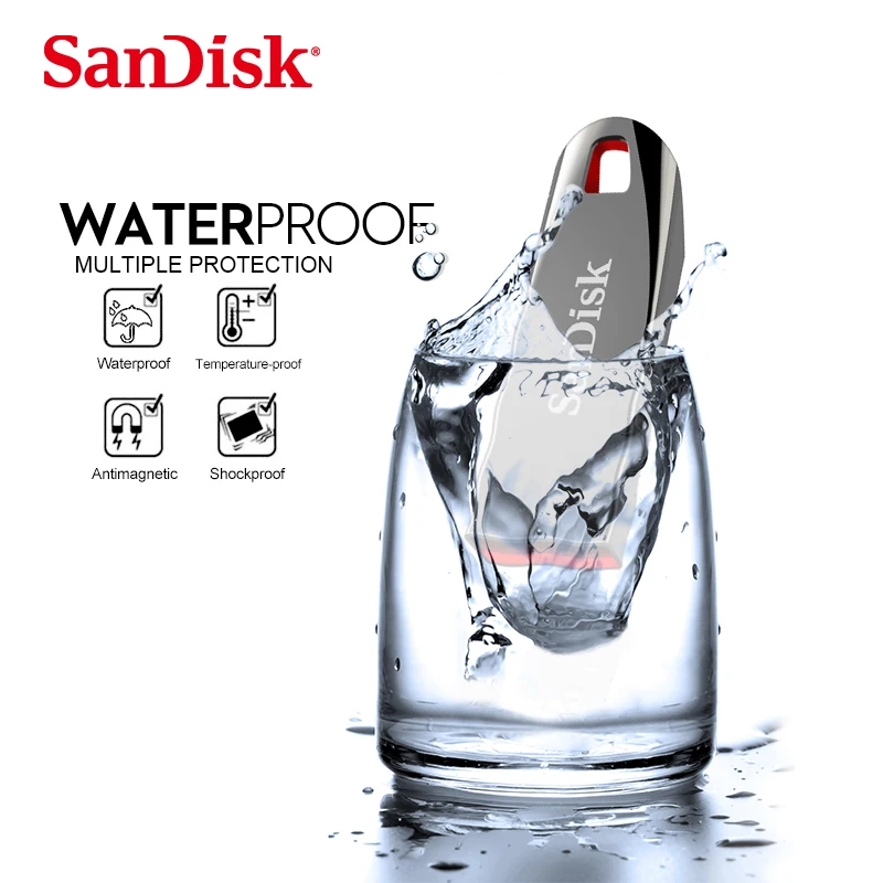 SanDisk CZ71 USB Flash Pen Drive 128GB 64GB 32G 16GB usb2.0 pendrive metal flash disk