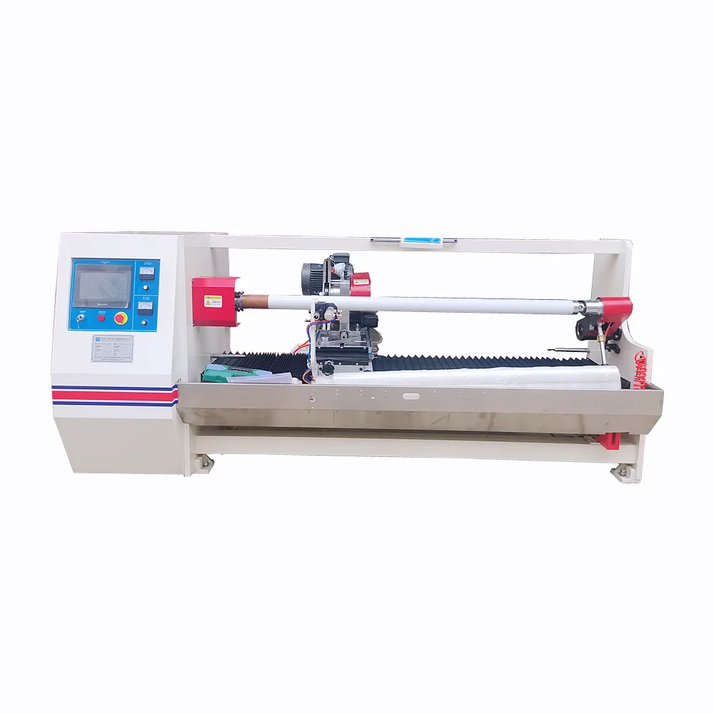 JC-C01 Double side tape adhesive tape reel slitter cutting machine,  masking paper cloth tape roll cutting machine 1300
