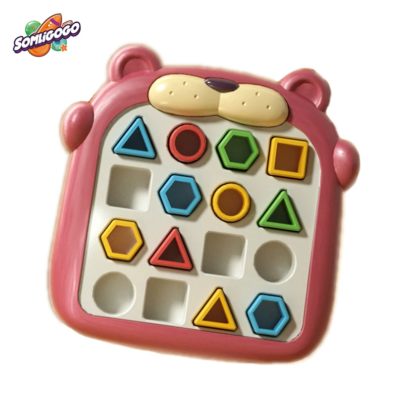 SL Montessori Sensory Education Shape Puzzle Matching Blocks Board Games Cognitive Sorters Toys For Children Toddlers Baby Kids