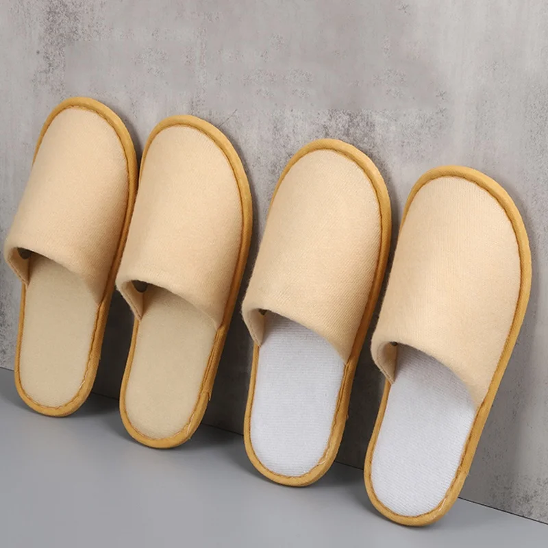 slippers logo anti slip blank hotel slippers disposable eco friendly hotel slippers