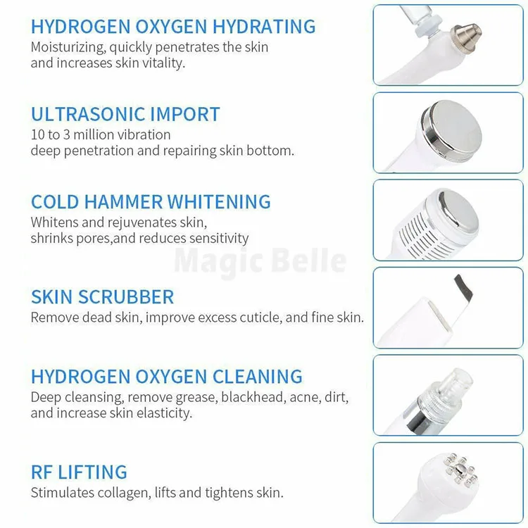 Oxygen Hydro Aqua Spray Jet Water Peeling Therapy Facial Lifting Hydra Dermabrasion Machine