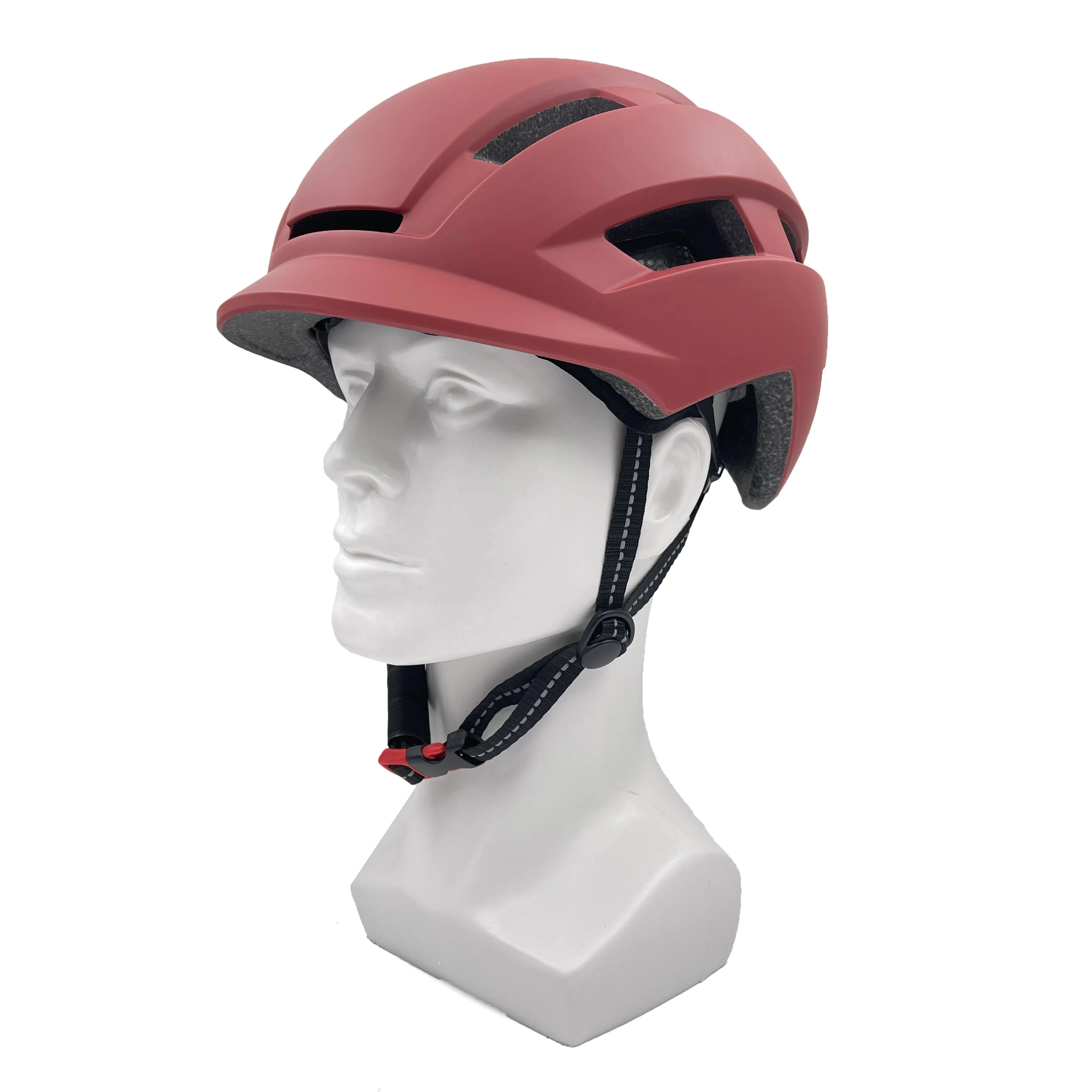 REYGEAK Ventilation Bike Helmet PC EPS Adjustable Bicycle Helmet With Light For Adult Urban Scooter Protective Gear