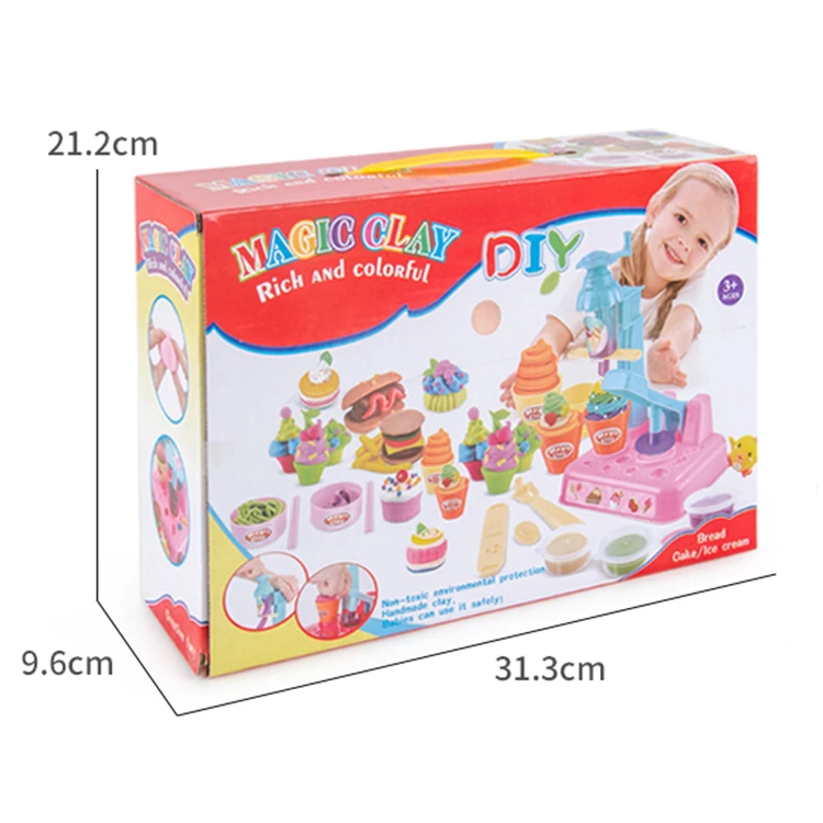8 Colour Magic Clay DIY Dough Cake Kids Pretend Play Toy Kitchen Playset Educational Play