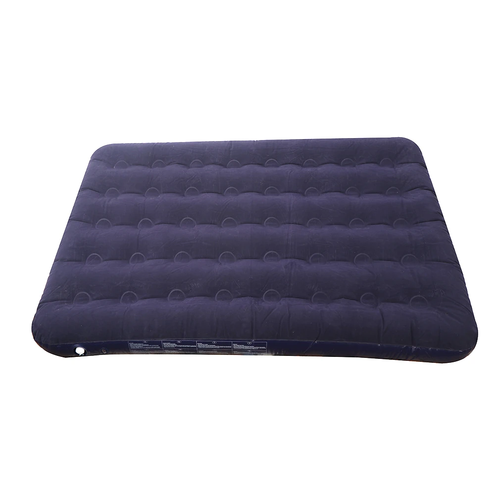 Flocking PVC 30 silk 198*152*22cm Inflatable double cheap bed air mattress camping bed