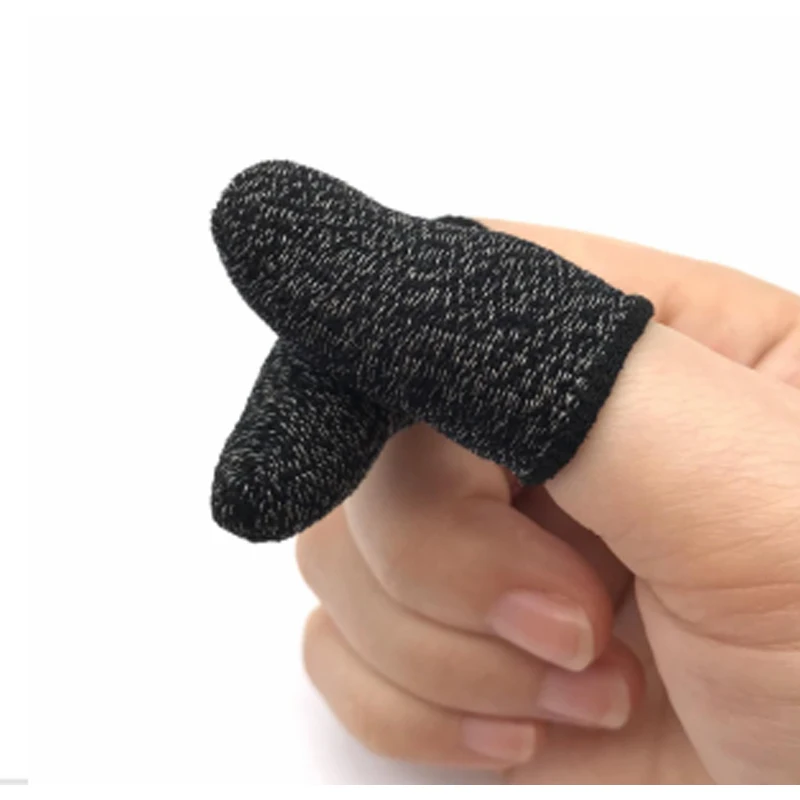 High Quality Mobile Gaming Touch Screen Conductive Fiber Silver Copper Carbon Thumb Cover