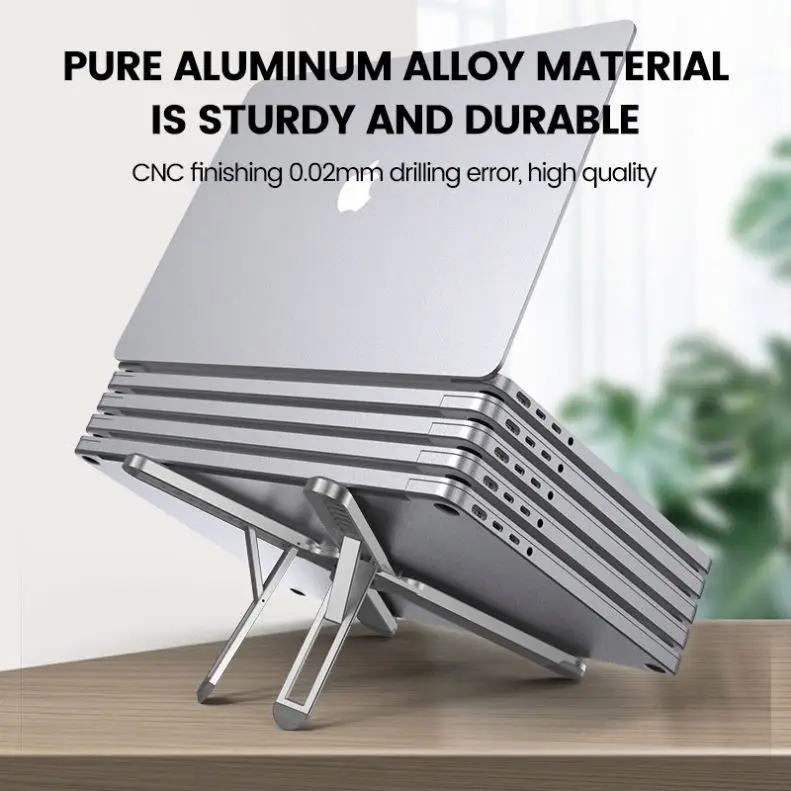 Customizable Colors Foldable and Elevated Adjustable Laptop Stand Compatible with All Sizes of Laptops Tablets up to 17 Inches