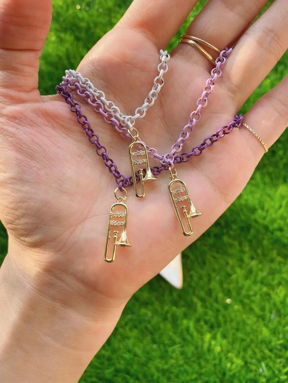 Trendy Retro Music Accessories Musical Instrument Small Pendant Charm