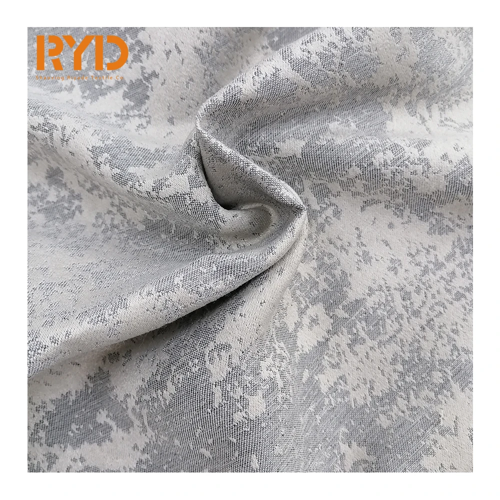 Jacquard curtain fabric 100%polyester home textile living room furniture