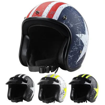 
German style motorcycle helmet harley male female electric retro bike safe helmet 