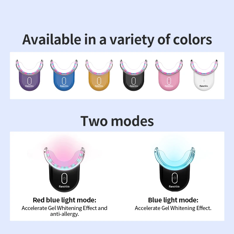 Fansthink Teeth Whitening Kit Private Logo Teeth Whitening Kit Gel Pen Wireless Led Light Teeth Whitening Home Kit