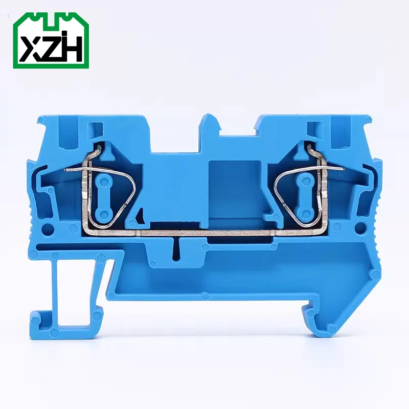 ST4 Quick Plug-in Cable Wire Connector 20-10 AWG Feed Through Electrical Screwless Connection Spring Din Rail Terminal Blocks