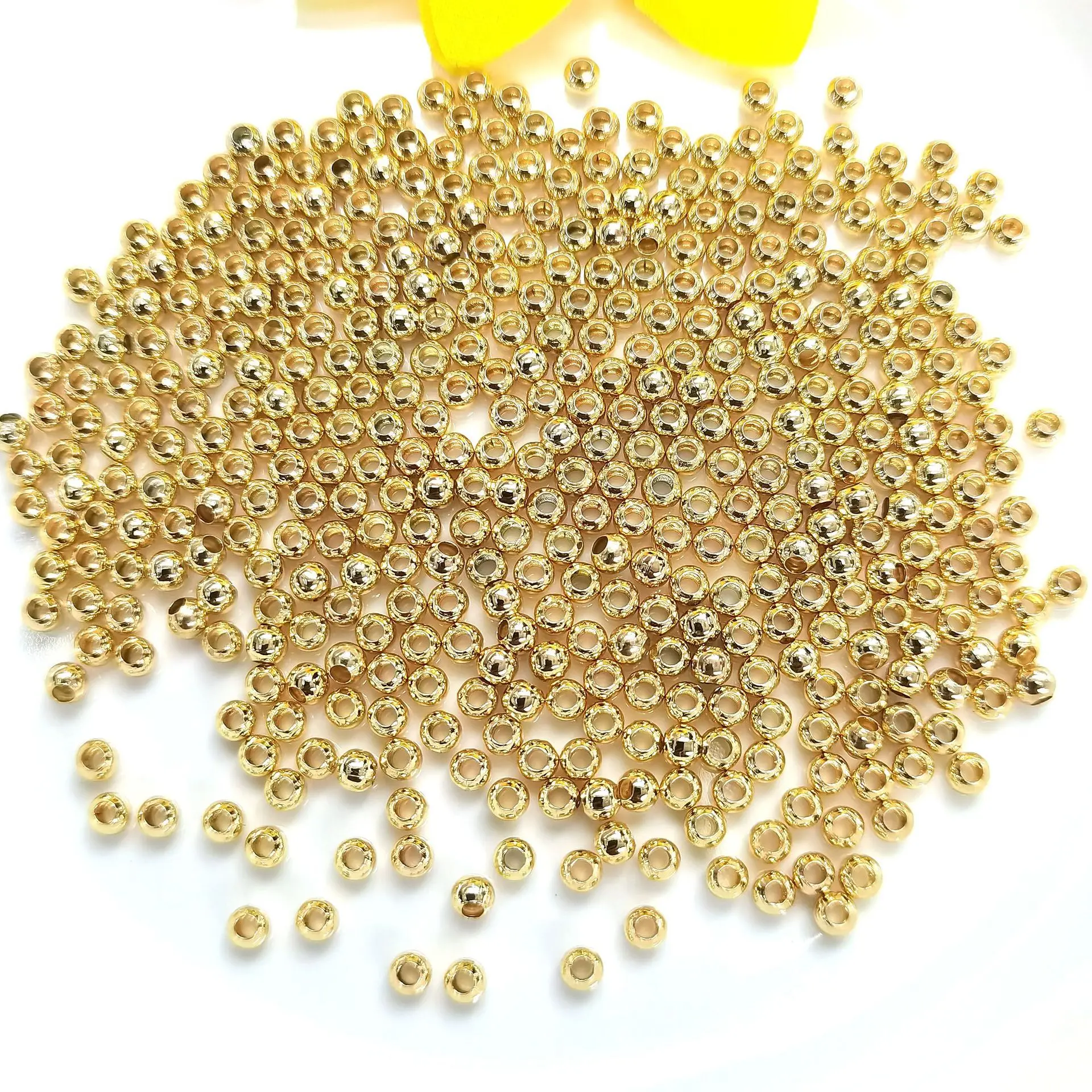 WL-01 For DIY Bracelet Making 1.4mm Hole Round Spacer Beads Jewelry Accessories