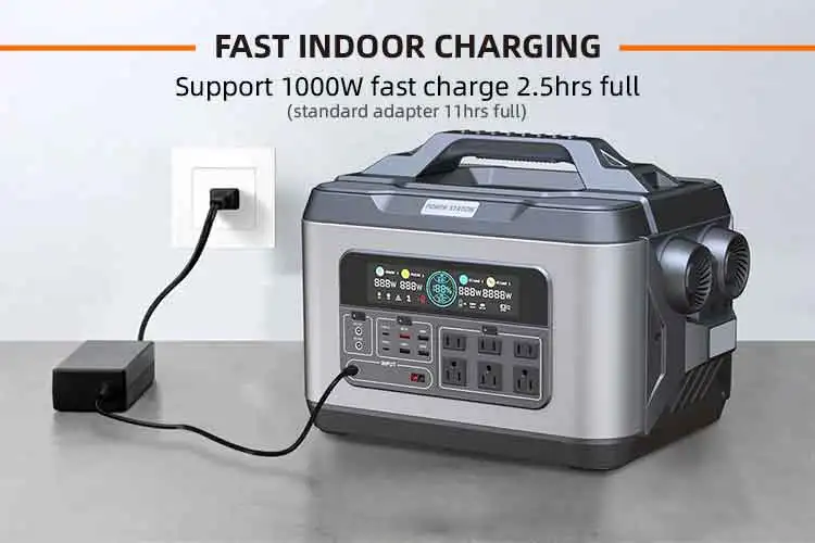 Outdoor Lifepo4 Solar Power Station Rechargeable Storage Power Supply 2000w Emergency Power for Electricity Goes Out 3000w