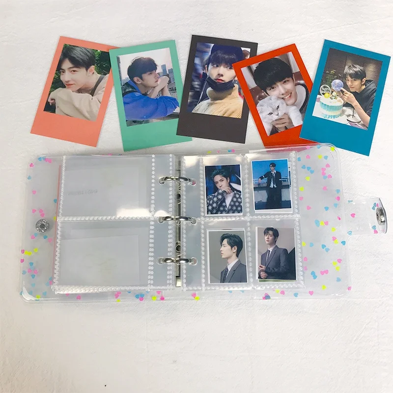 Mini 1 2 3 pocket trading gaming card storage wallets collection holders wallet sleeves pp photo albums photo sleeves insert