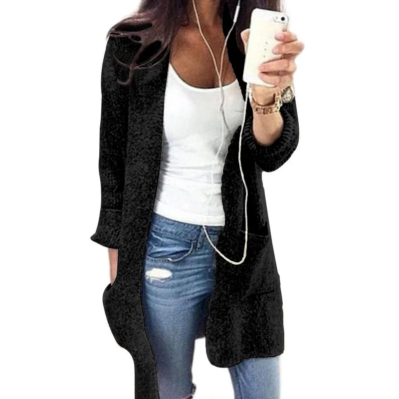
Hot Sale Woman Sweater and Cardigan Plus Size Long Sleeves Ladies Sweater Cardigan Front Open Women Winter Sweater Cardigan 