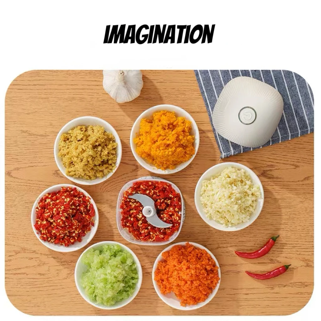 USB Electric Food Processor 30W Power Grinder with Stainless Steel Blade for Meat Vetables & Baby Food