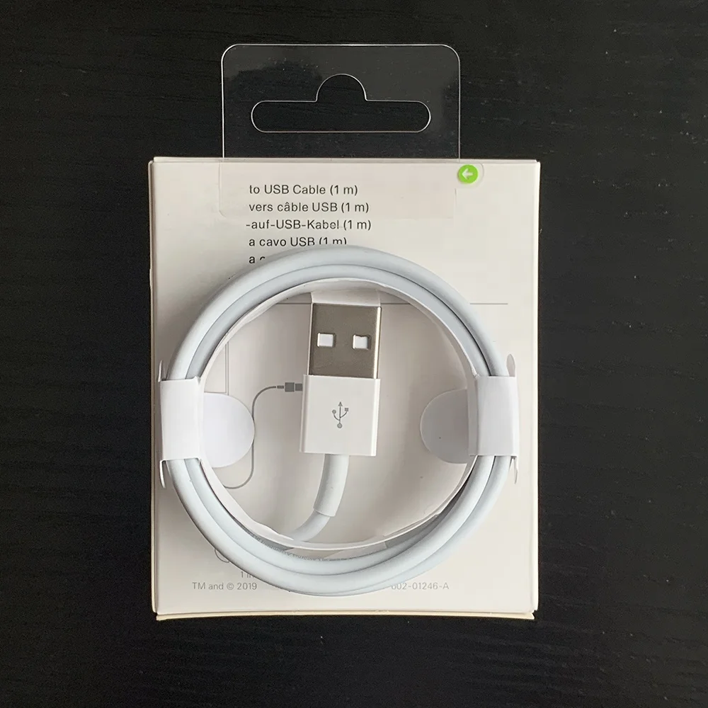  Оптовая продажа usb-кабель для Apple iPhone с оригинальной новой упаковочной коробкой зарядный Дата-кабель 6 7 X