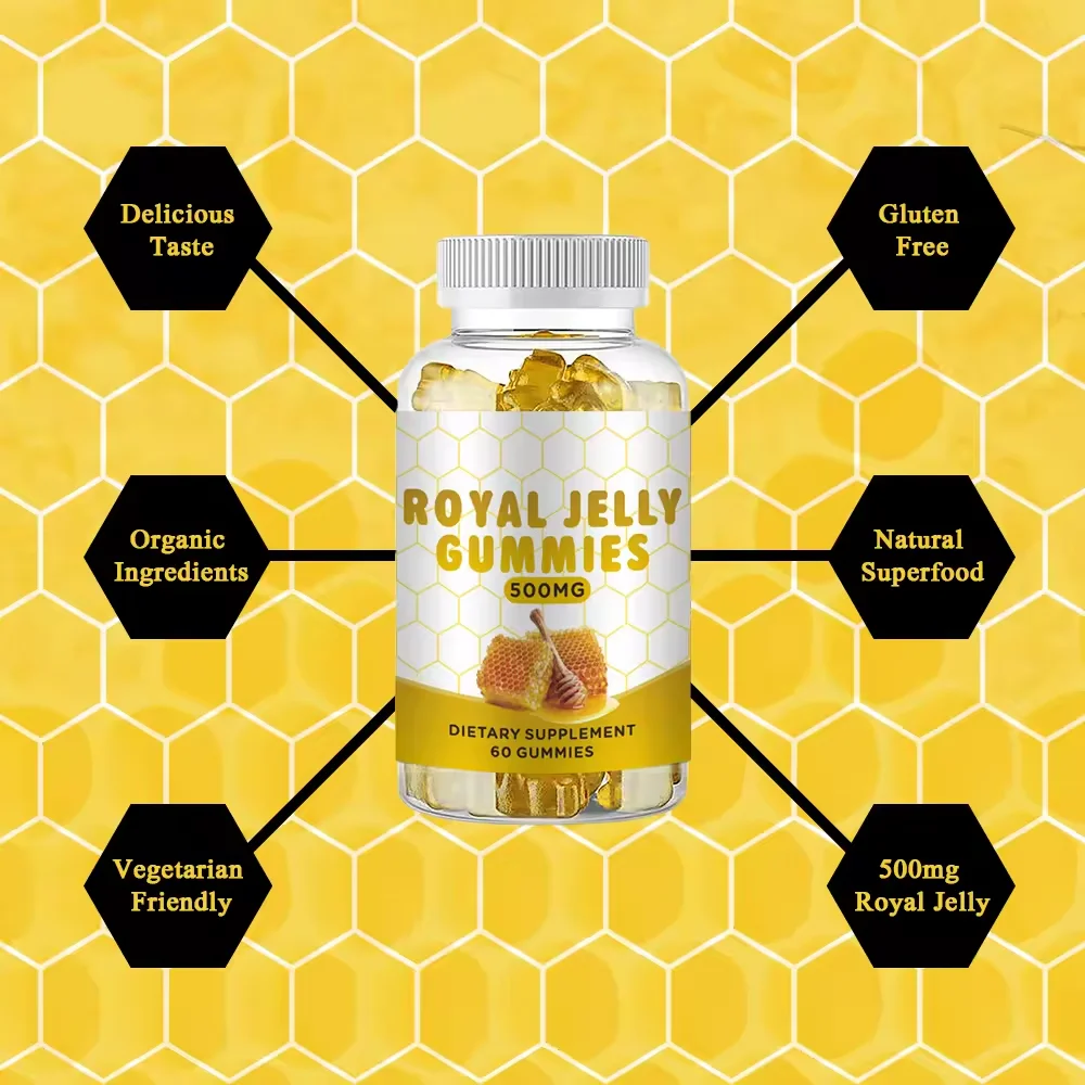 WELLBODY OEM/ODM Private Label Factory Supply Royal Jelly gummies Vegan Supplement Bee Pollen For Immune System & Energy