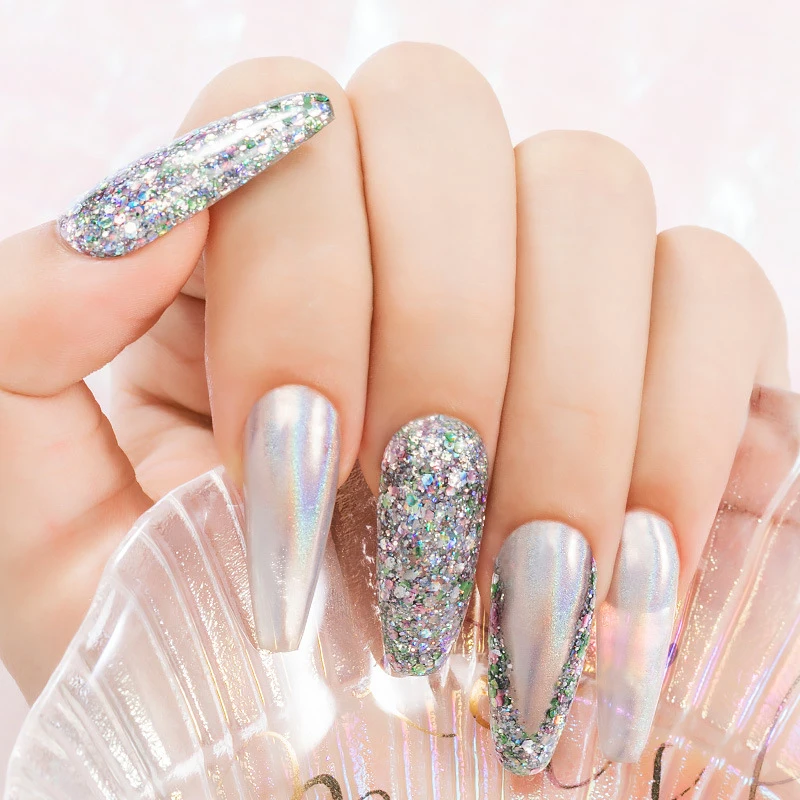 Starlight Diamond 5ml Private Label Nail Art UV Gel Colorful Glitter UV Acrylic Gel For Girl Wholesale Poly Gel