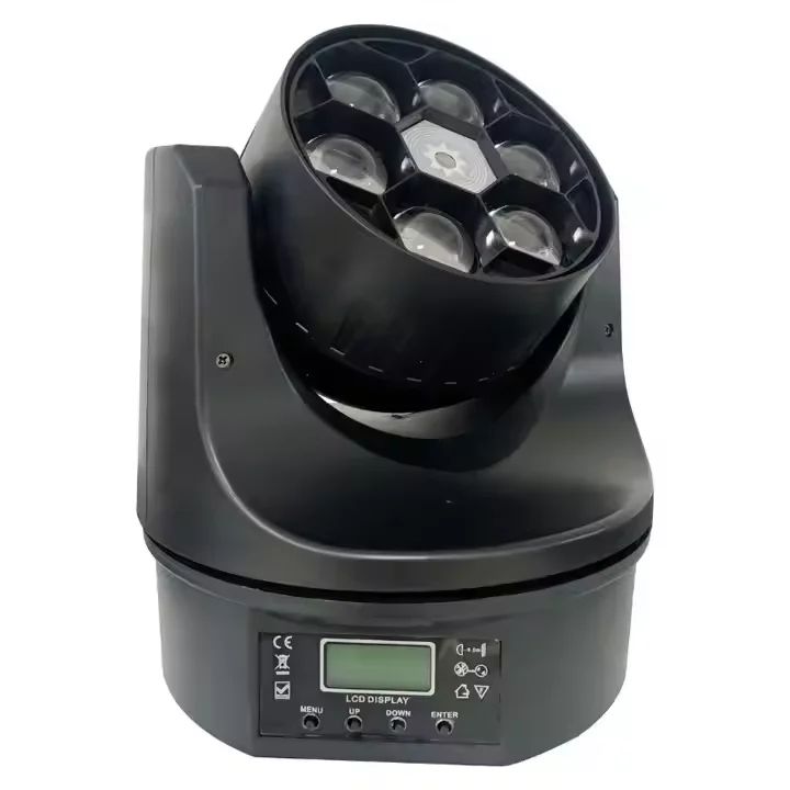 Dj Disco 6X12W Rgbw 4In1 Led Mini  Bee Eye Moving Head Light With Laser Dot Create Twinkling Star Effects