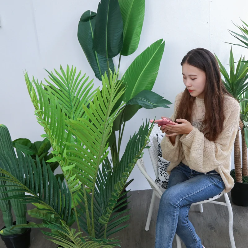 Indoor Decorative Plastic Green Potted Artificial Cactus Tree and Fake Mini Plants Artificial Cactus Plants for Sale Decor