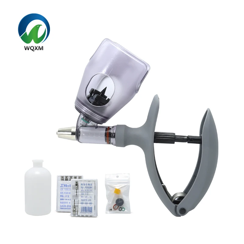 Continuous syringe for animals automatically adjustable 5ml vaccine syringe for pigs, chickens, cattle and sheep