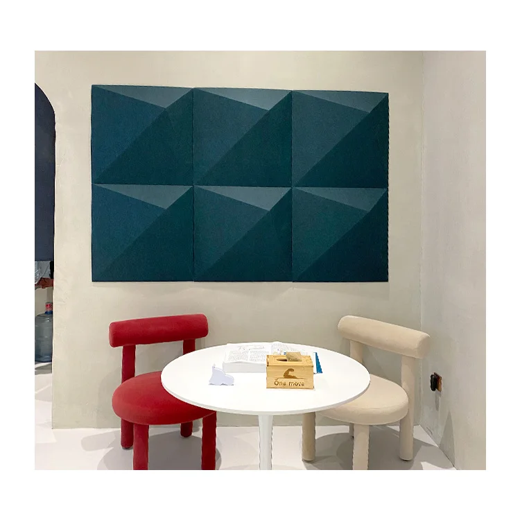 600mm Large Size 48 Colors Fashion Design Diamond Shape Decoration 3D Acoustic Panels