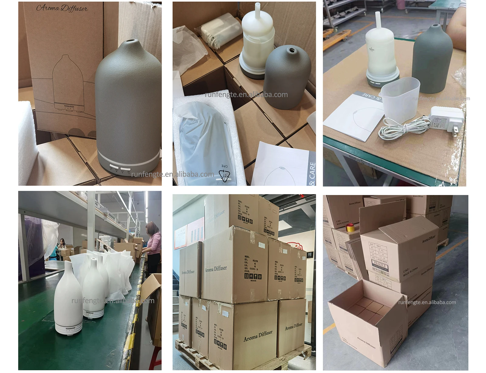 Factory Color Customize Essential Oil Diffuser Ceramic Simple Scent Aromatherapy Humidifier Fragrance Diffuser