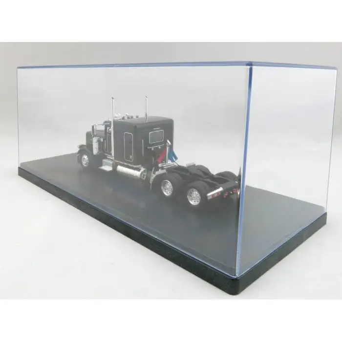 Clear acrylic display model truck 1/50 scale diecast model display case with black base