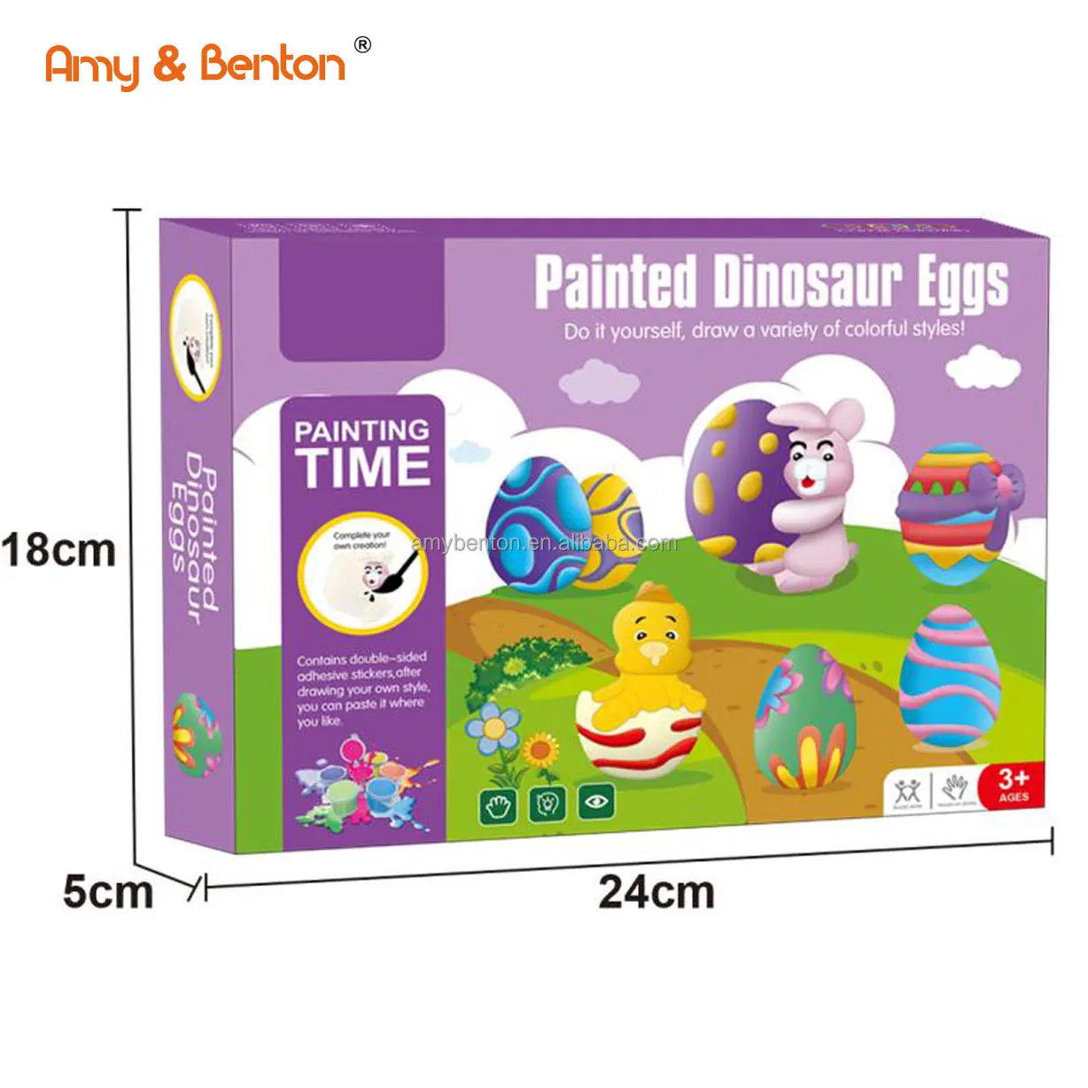 STEM Paint Your Own Easter Egg Bunny DIY Color Painting Toy Kit Kids Arts and Crafts For Birthday Gift Party Favors Activities