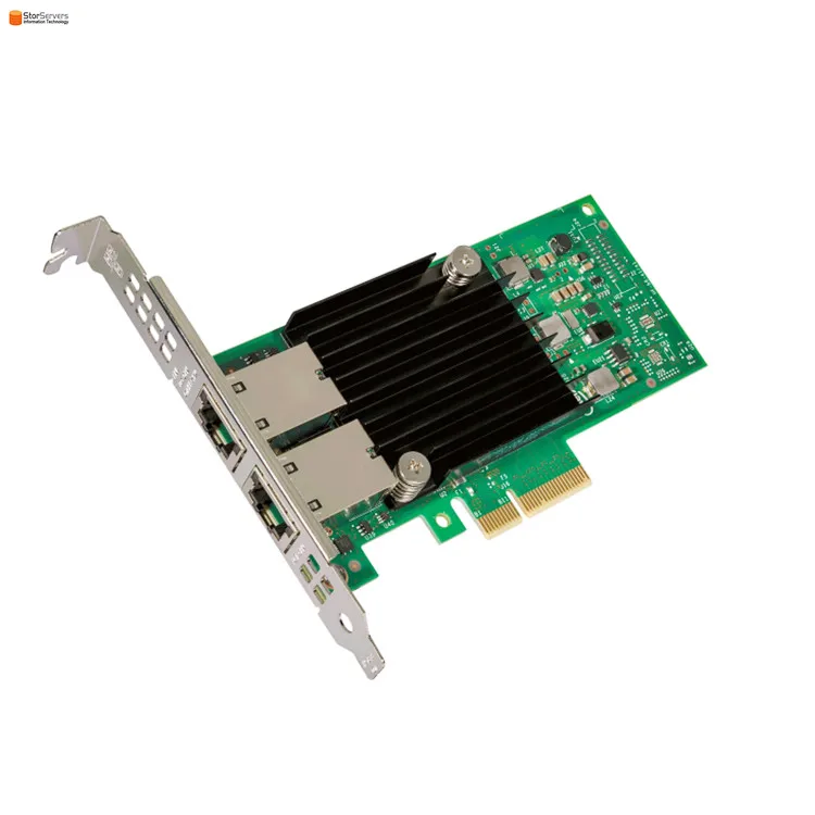 Абсолютно новый и оригинальный зарядное устройство с двумя портами Ethernet 10G PCI-E x4 RJ45 сетевой карты серверный адаптер