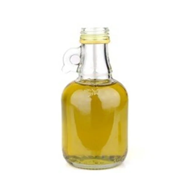 25cl 50cl 75cl Clear Glass Olive Oil Bottles With Handle Glass Bottles Universal Filler Pourer Olive Oil Aluminum Bottle Lid