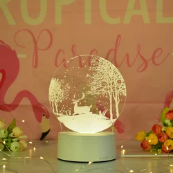 Design picture creative 3d night light acrylic lamp lovely gift lamp for children other lights lighting products