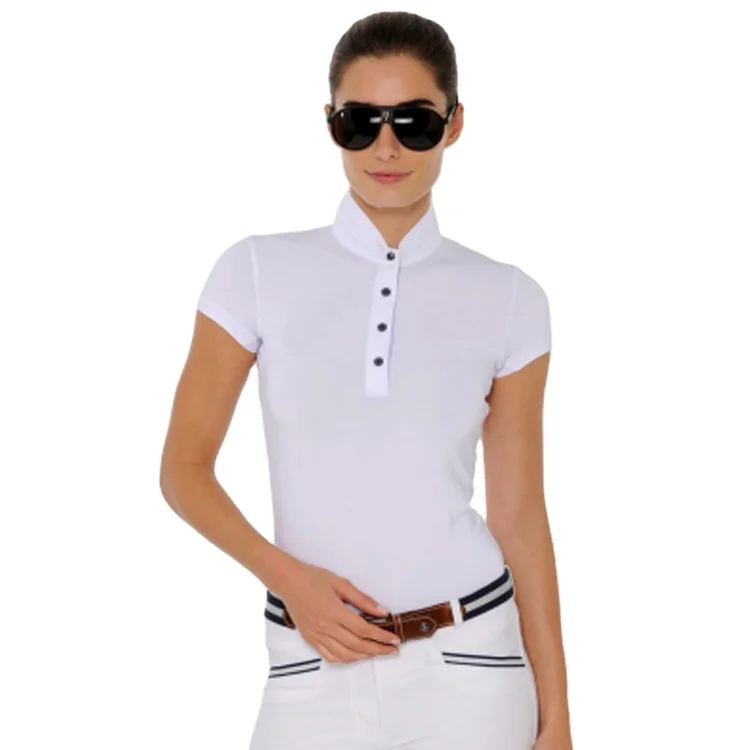 Breathable High-Quality Fabric Performance Classic Design Custom Short Sleeve Equestrian