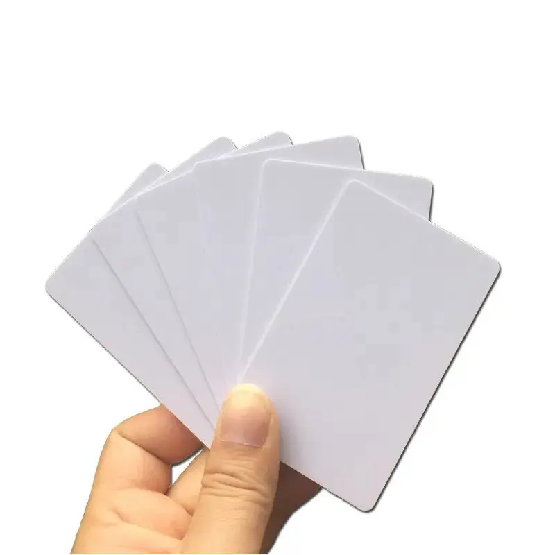 Custom design of guangdong inkjet id card printing plastic glossy pvc id blank card sheet