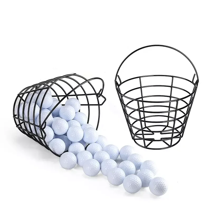 Golf Ball Metal Range Basket 50 Balls Container Metal Factory Supply Driving Range Golf Ball Baskets