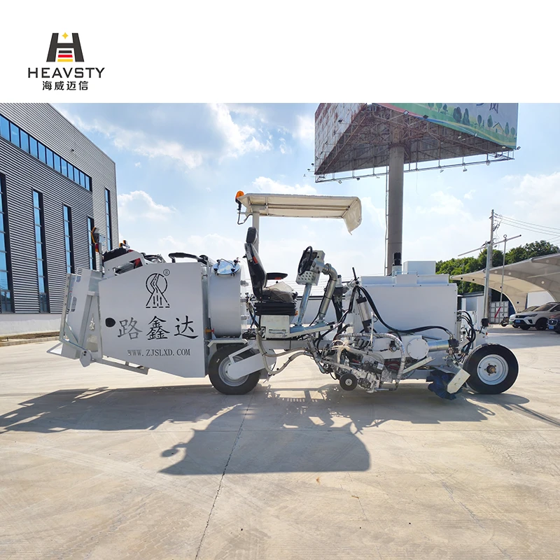 Multi functional thermoplastic dot line raised marking painting big driving hot melt painting pavement road marking machine