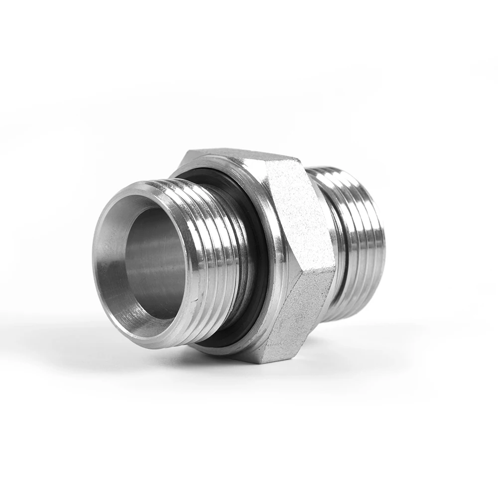 High quality male thread SS 304 hex pipe fitting NPT 1/2 inch to NPT 1/2 inch hose fitting adapter reducer