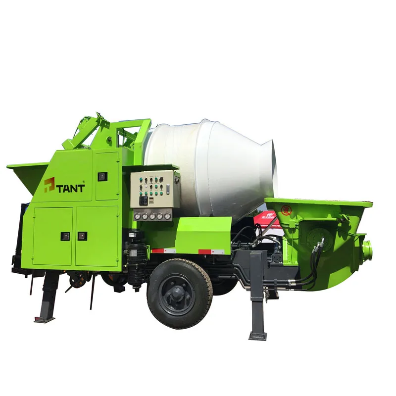 new design mobile with 60/250m delivery distance mixer and combination house building trailer mounted concrete pump