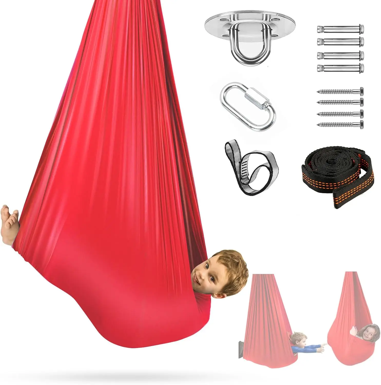 Индивидуальная печать качели гамак ткань для объятий мягкая улучшающая баланс взрослых и детей модель дома