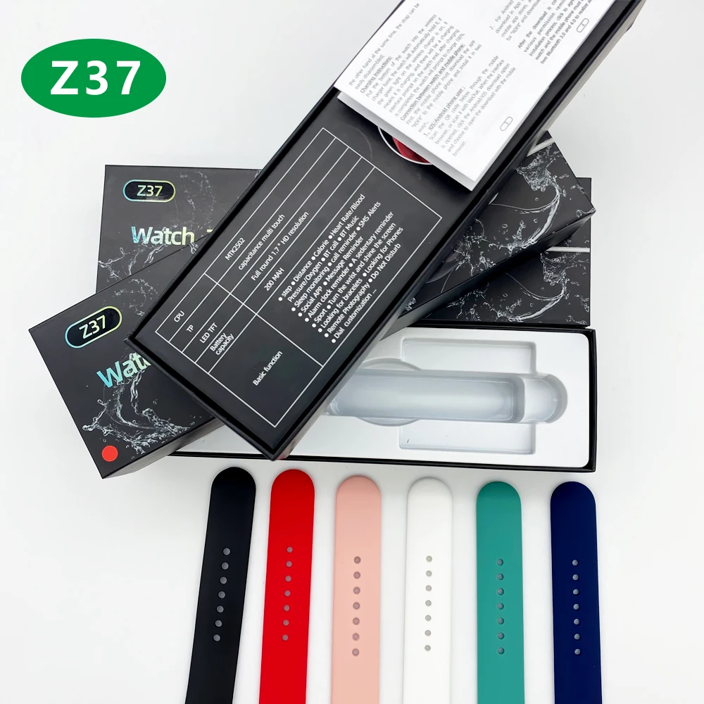 2022 Hot Watch 7 Iwo Z37 Smartwatch BT Call HD Screen Sport Bracelet Series 6 7 Fitness Tracker Z37 Smart Watch