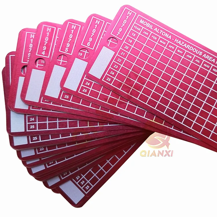 Metal printing aluminum label etched stainless steel name plates tag laser engraved anodized silver aluminium machine nameplates