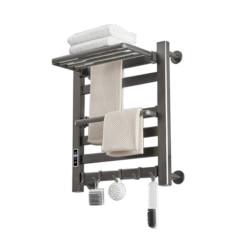 Modern Style Intelligent Waterproof Sterilization Wall Mounted Heated Aluminium Warmer New Modern Dryer Electric Towel Rack