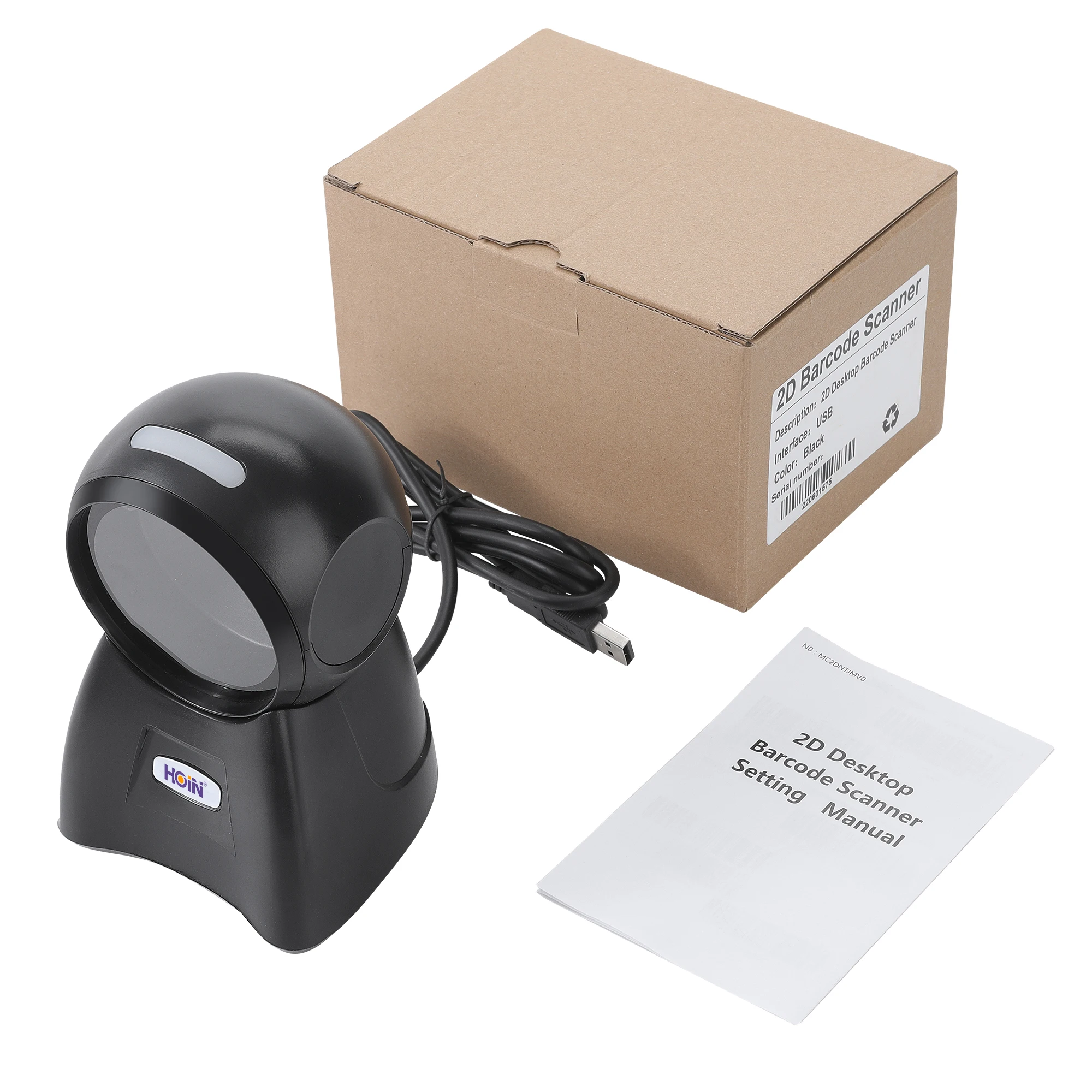 QR  Code Barcode Platform Fast Speed 1D 2D QR barcode supported  USB Cable Scanner QR Reader