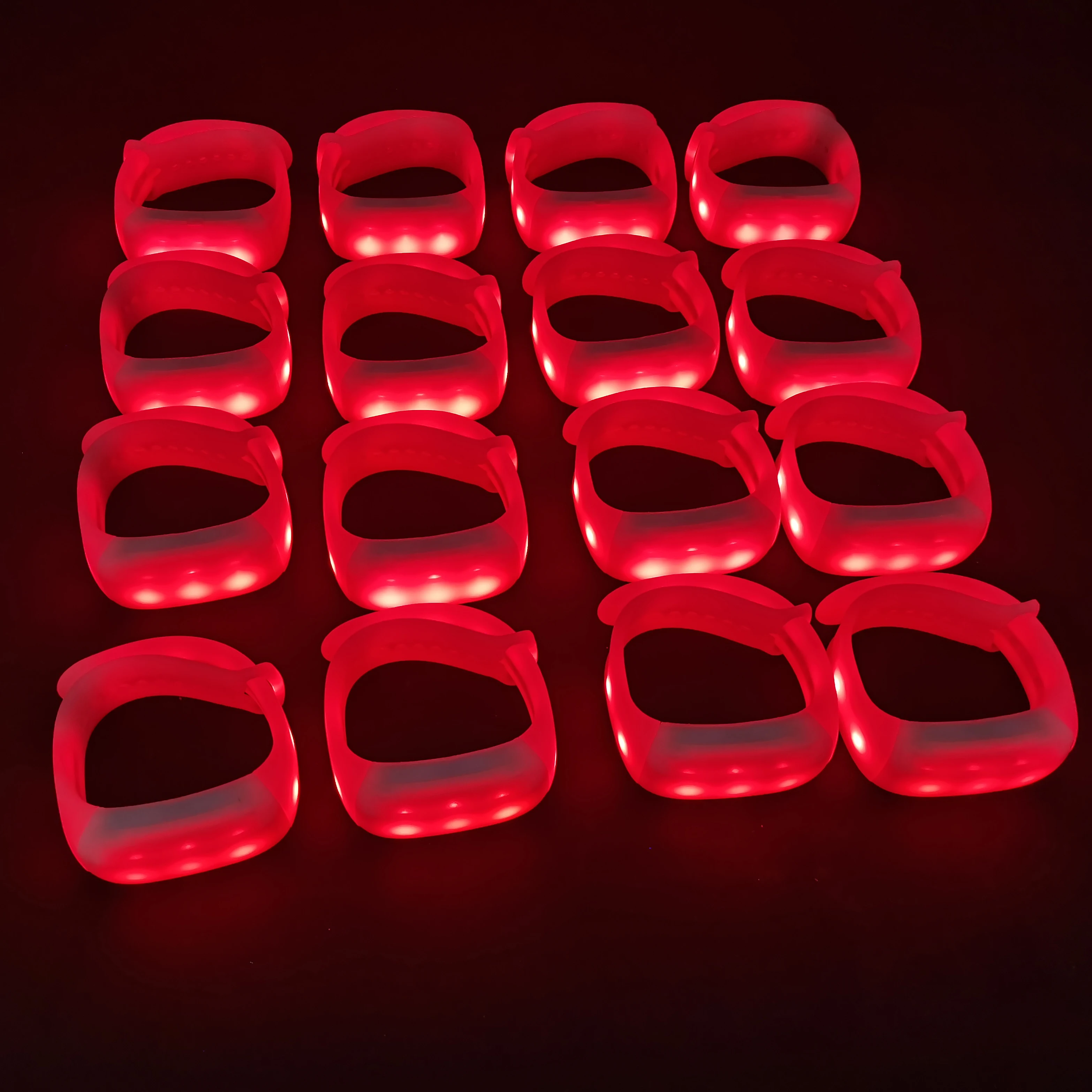 2024 Chinawill 11Lights Glow Bracelets Led Wrist Band Pulsera Led Dmx Control Light Up Bracelets Festival Led Wristbands