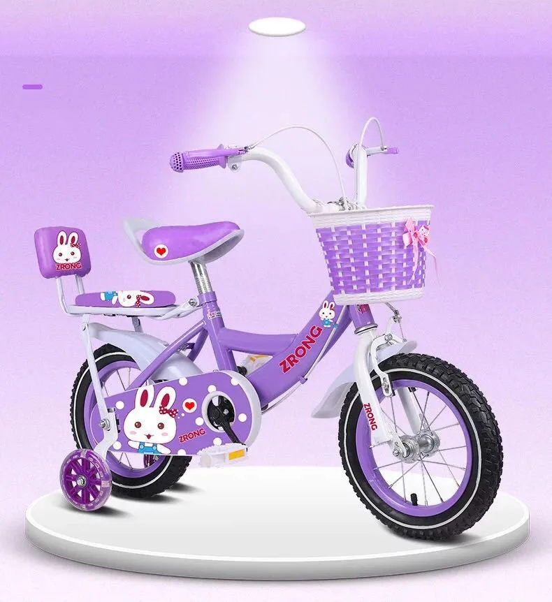 12' 14' 16' 18'  Kids bike for 2 3 4 6 years old children with training wheel and height-adjustable seat