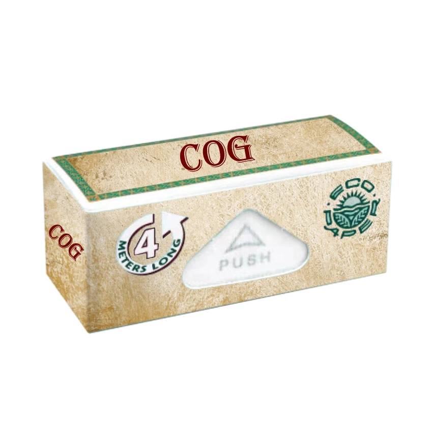 raw 100% natural unbleached rolling organic paper