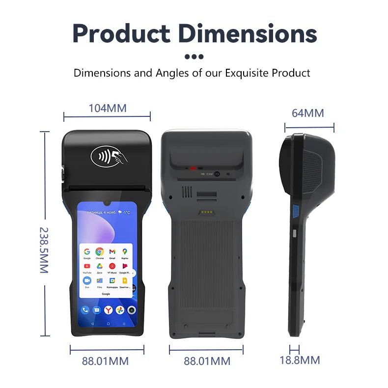 Touch screen kiosk ordering wireless vending machine for foods and drinks cashier eftpos roll printed eftpos machine